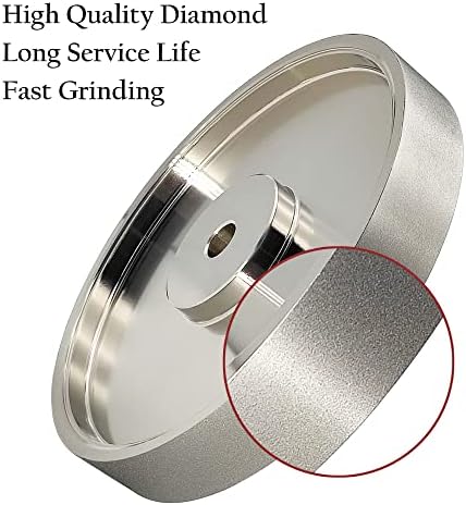 CBN Grinding Wheel 6 Inch 600 Grit, 1/2" Arbor, for Bench Grinders