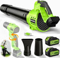 Leaf Blower Cordless with 2X 20V Battery Packs and Charger, Rotatable Body