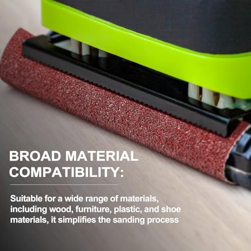 Demissle 10 Pack 8 x 19 Inch Floor Sanding Belt 24 Grit Heavy Duty Aluminum Oxide Cloth Sanding Belts Drum Floor Sander Sandpaper for Commercial and Residential Flooring