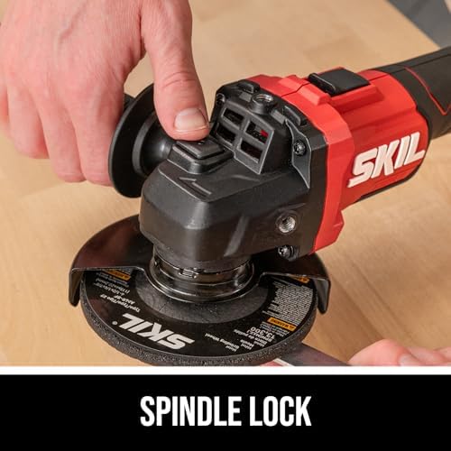SKIL PWR CORE 20V Brushless 4-1/2 In. Angle Grinder Kit, includes 2.0Ah Battery and 20V Standard Charger - AG2990B-10