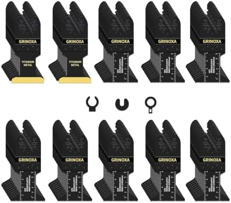 100PCS Multi Tool Blades, Multitool Blades for Wood Plastics Metal Cutting
