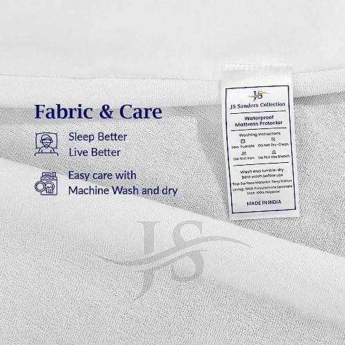 V Berth Mattress Protector - Fitted Style Ultra Soft Terry Cotton - 100% Waterproof V Berth Mattress Protector Pad - Ultra Soft Cooling Smooth Noiseless Washable - Fits Upto 10" Deep, White