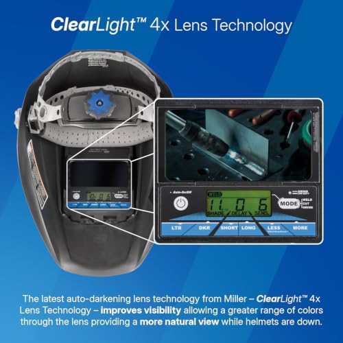 Miller Digital Performance™ Welding Helmet, ClearLight™ 4x, Black
