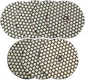 SHDIATOOL 5 Inch Dry Diamond Polishing Pads Set of 7 Pieces for Granite Marble Quartz