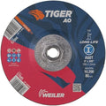 Weiler 57044 6 Inch Cutting Wheel, Tiger AO Steel/Metal Long Life Performance Cutting, .045" A60T Type 27 5/8"-11 Hub, Pack of 10
