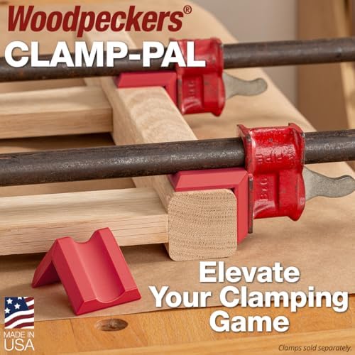 Woodpeckers Clamp Pals, 24 Pack, Woodworking Clamp Pads, Prevent Stains & Dents, Universal Fit for Bar Clamps & Pipe Clamps