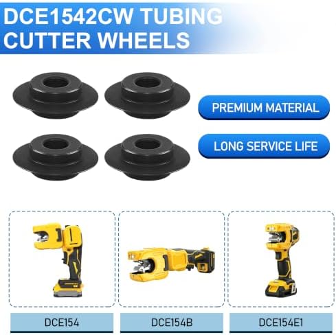 DCE1542CW Tubing Cutter Wheels for DeWalt DCE154 20V MAX XR 4 Pack