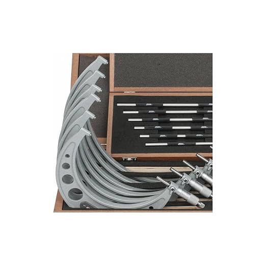 SPI 17-637-0 Calibrated Mechanical Outside Micrometers: 6 Piece Set, 6 to 12 inch Range