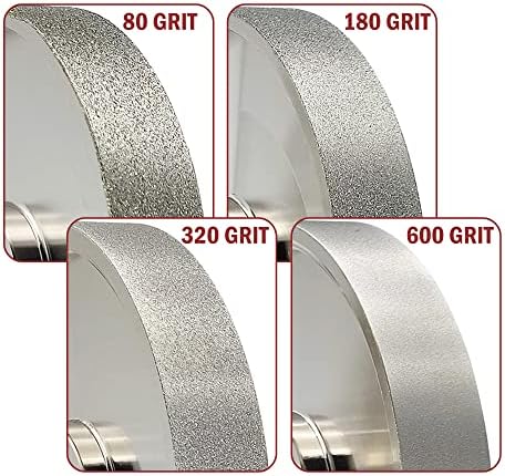 CBN Grinding Wheel 6 Inch 320 Grit, 1/2" Arbor, for Bench Grinders