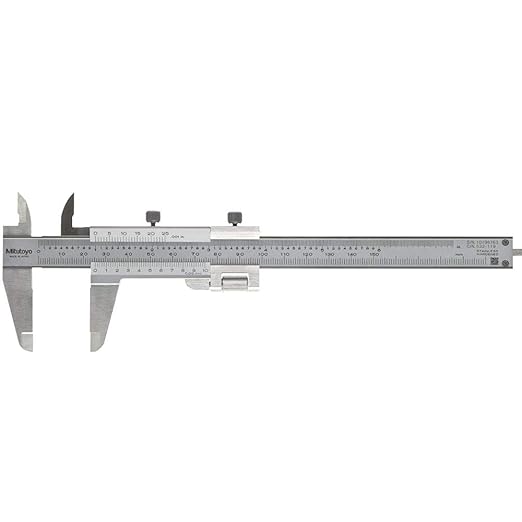 Mitutoyo 532-119 Vernier Caliper, Stainless Steel, Inch/Metric, 0-5" Range, +/-0.0011" Accuracy, 0.001" Resolution
