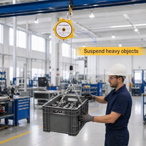 Retractable Spring Balancer, SelfLocking Ratchet Device with 3-m Wire Rope (ZW 1-3)
