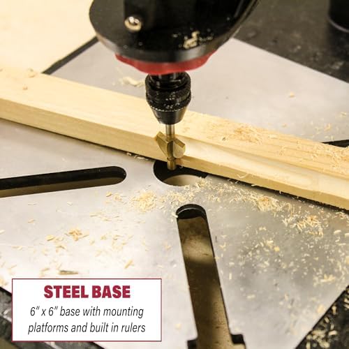 Milescraft 1097 ToolStand - Variable Speed Drill Press Stand (compatible with Dremel). Rotary Tool Not Included, Black Large (Pack of 3)