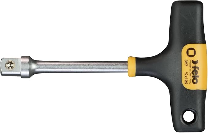 Felo 3pc T-Handle Socket Adapter Nut Driver Spinner Handle 1/2", 3/8", and 1/4" Drive