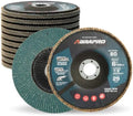 10 Pack 6" x 7/8" Zirconia Flap Discs, T29 Grinding Wheel, 80 Grit