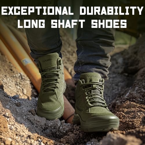 Furuian Steel Toe Boots for Men Women Lightweight Work Boots Pioneer Series