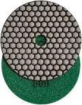 5" Dry Stone & Concrete Polishing Pad, 1.5mm Segment Height, 800 Grit