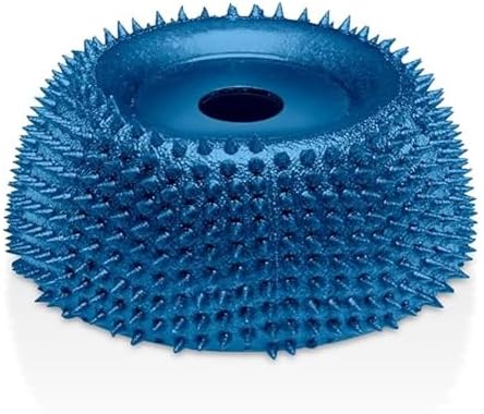 Kutzall Extreme Contour Wheel, 2" (50.8mm) Dia. X 3⁄8" (9.5mm) Bore, Coarse - Wood Carving Die Grinder Accessory for Milwaukee, DeWalt, Bosch. Adapter Included. Abrasive Tungsen Carbide, CW200X90