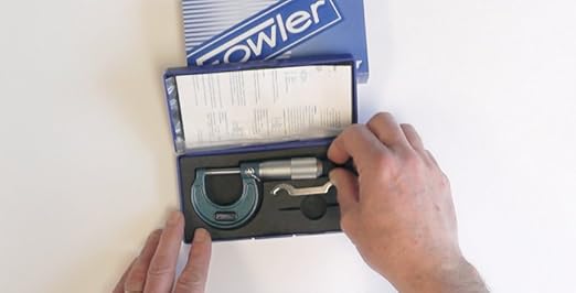 Fowler 52-240-001-1, Outside Inch Micrometer with 0-1" Measuring Range
