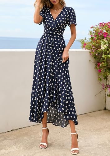 PRETTYGARDEN Women's Boho Floral Summer Maxi Dresses
