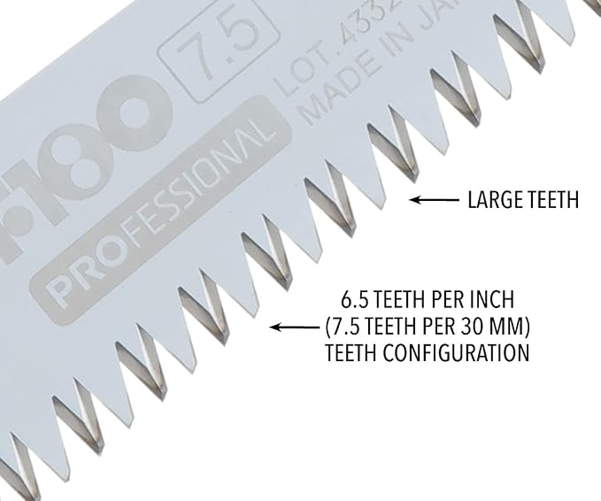 Silky Professional F180 180mm Folding Saw Large Teeth (143-18)