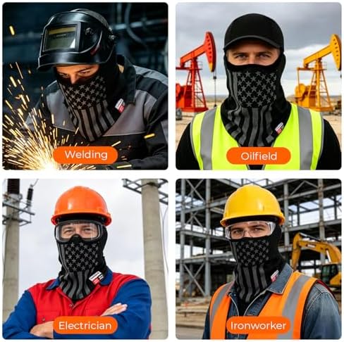 Fullsheild FR Balaclava Face Mask for Men Flame Resistant Hood Welding Cap