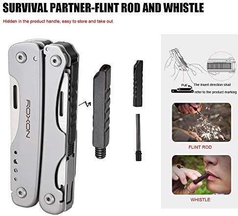 ROXON S803E Elite Flash Multi tool with 21 functions including strong plier