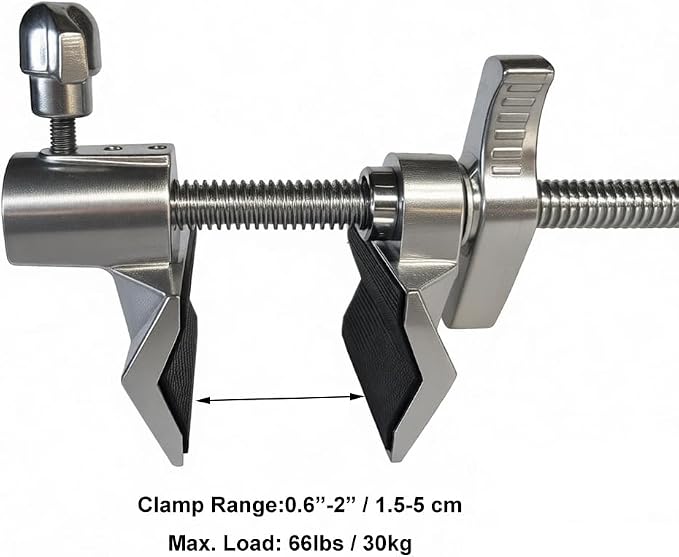 12" End Jaw Vise Grip with 5/8” Stud Pin and Hex Receiver Socket,Steel Shaft End Pipe Clamp with Adjustable Jaws for C Stand,Video Light,Soft box,Ball Head,Magic Arm Studio Accessories