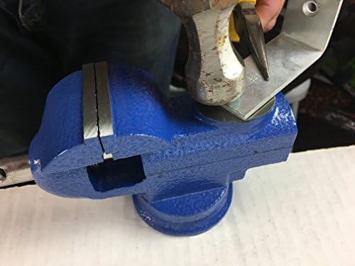 Small Clamp on Work Bench Vise with Anvil and Swivel Base