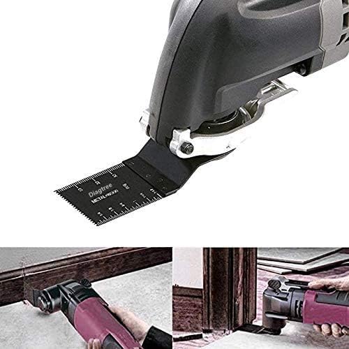 50Pack Bi-Metal oscillating Tool Blade, Diagtree Multitool Blade Oscillating Multi Tool Quick Release Saw Blades for Fein, Dremel, Dewalt, Craftsman, Ridgid, Makita, Milwaukee, Rockwell