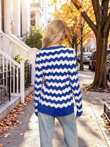 Womens Sweaters Crew Neck Long Sleeve Casual Fall Outfits Fashion Clothing