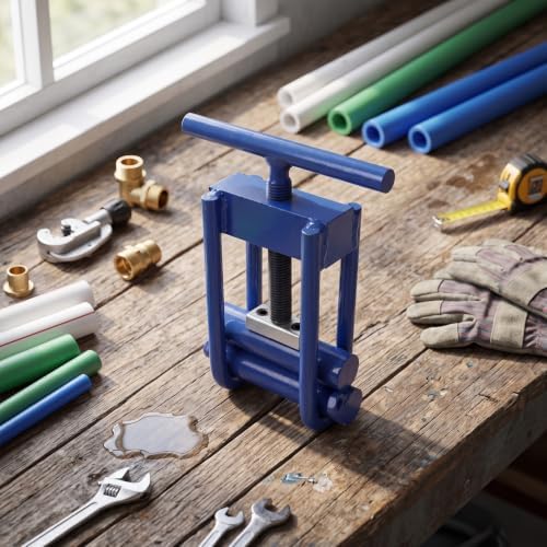 Qinlorgo Pipe Squeeze Off Tool Manual Water Line Shut Off Clamp,
