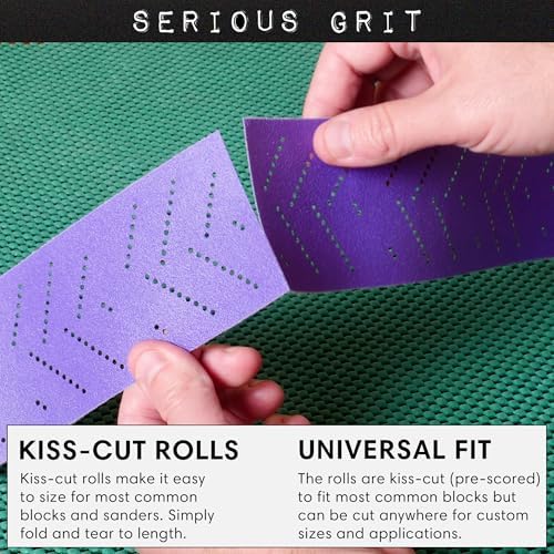 Serious Grit - P60 Grit Ceramic Hook & Loop Sandpaper Roll - 70mm x 12m