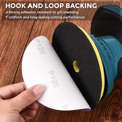 40Pcs Sanding Discs 3In 1200Grit Hook and Loop Sandpapers Purple