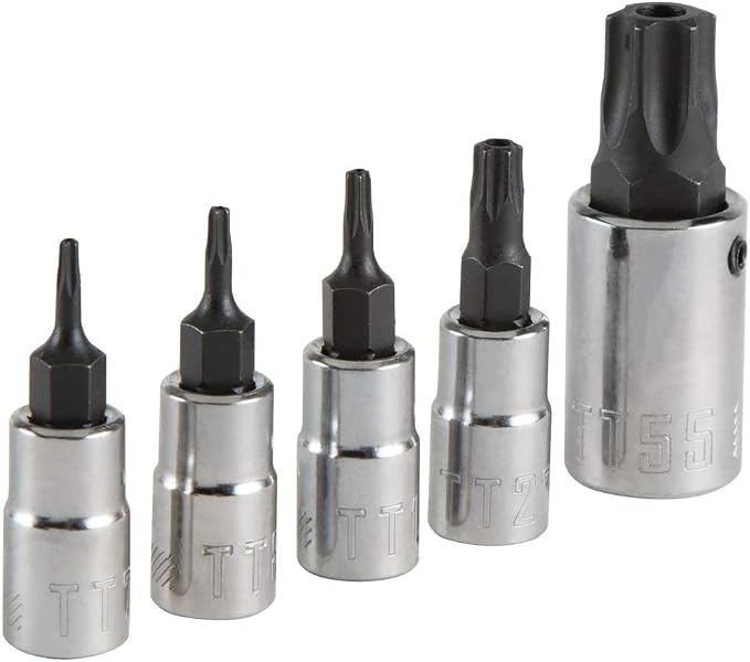 CRAFTSMAN Torx Bit Socket Set, Tamperproof, 5-Piece (CMMT42616)