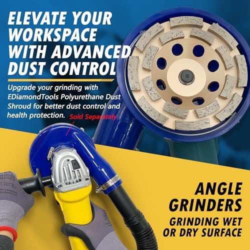 4.5" Diamond Grinding Wheel for Concrete 16 Dbl Row Segments 5/8"-11