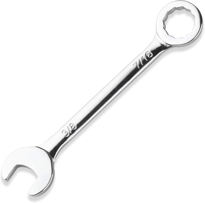 Larcele 20 Pcs Small Wrench Set 4mm-11mm Combination Open and Box End Wrench Spanner Set Metric and SAE MNBS-03