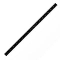 PEC Tools 18-Inch Flexible Stainless Steel Mechinist Ruler, High-Contrast Black Chrome Finish, 3R Graduation (1/32", 1/64", 1/10", 1/50"), Trusted by Professionals, Made in USA