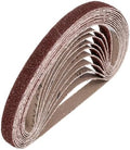 HARFINGTON 1/2 x 18 Inch Sanding Belts, 20 Pcs 36 Grits Aluminum Oxide
