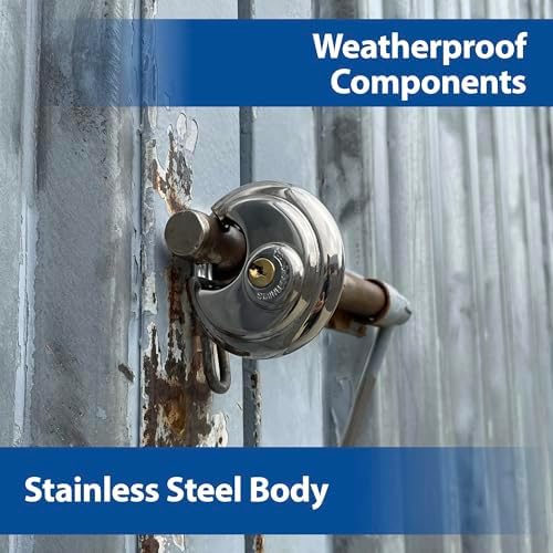 PACLOCK's Disc Padlock PRO™ Series, Stainless Steel, Keyed Alike DL4,