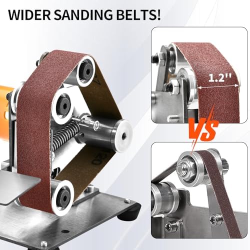 SI FANG Premium Sanding Belts Set 13x1.2 inch for Mini Electric Belt Sander