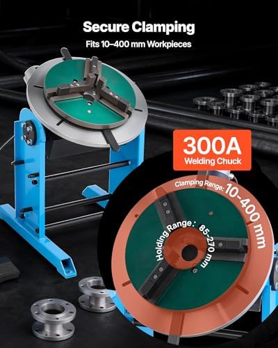 VEVOR Rotary Welding Positioner 300KG/661LBS Capacity -45° to 90° Tilt