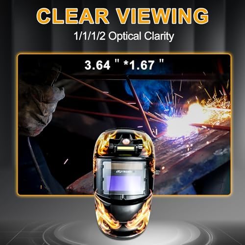 TRQWH Welding Hood Auto Darkening Welding Helmet with Light True Color