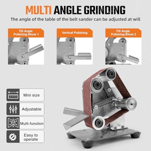 SI FANG Mini Electric Belt Sander Knife-Sharpener Small Bench Grinder