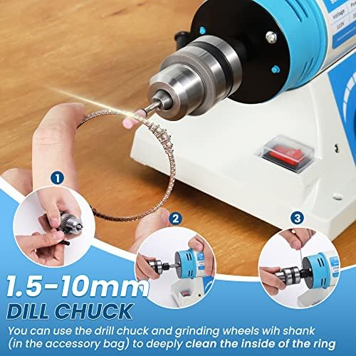 BAOSHISHAN Multi-Function Bench Buffer Polisher Grinder with Accessories