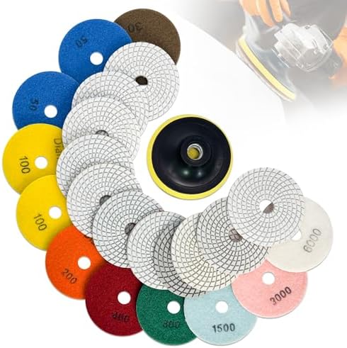 Diamond Polishing Pads Set 4 Inch Tile Wet Dry Polishing Pads Kit