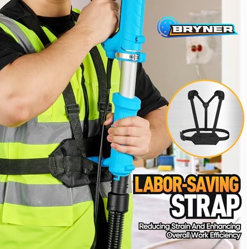 Drywall Sander, 780W Electric Drywall Sander with Vacuum Dust Collector, 7 Variable Speed 900-1800RPM, 26FT Power Cord, Wall Sander for Popcorn Ceiling, Pole Sander for Drywall