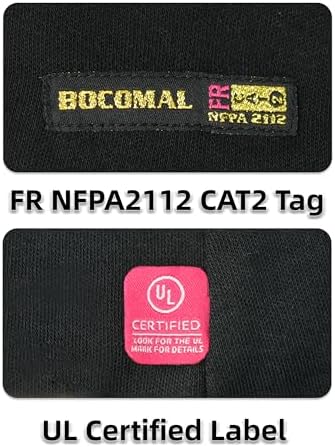 BOCOMAL FR Balaclava with Face Mask 7oz Midweight Arc Rated NFPA2112 CAT2