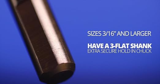 Drill America ZMPOUGSC7 GSC Series 7 Piece Cobalt Stepped Point Drill Bit Set
