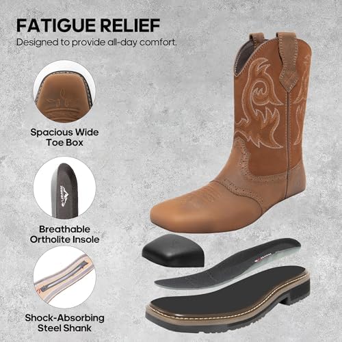 NORTIV 8 Steel Toe Work Boots for Men