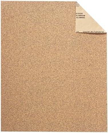 3M Sandpaper, 220 Grit, 5 Sheets, 9 in x 11 in, Sands Paint, Wood & Metal, Great for General Purpose Sanding, Very Fine Aluminum Oxide Sand Paper (9000NA-20), 2-Pack